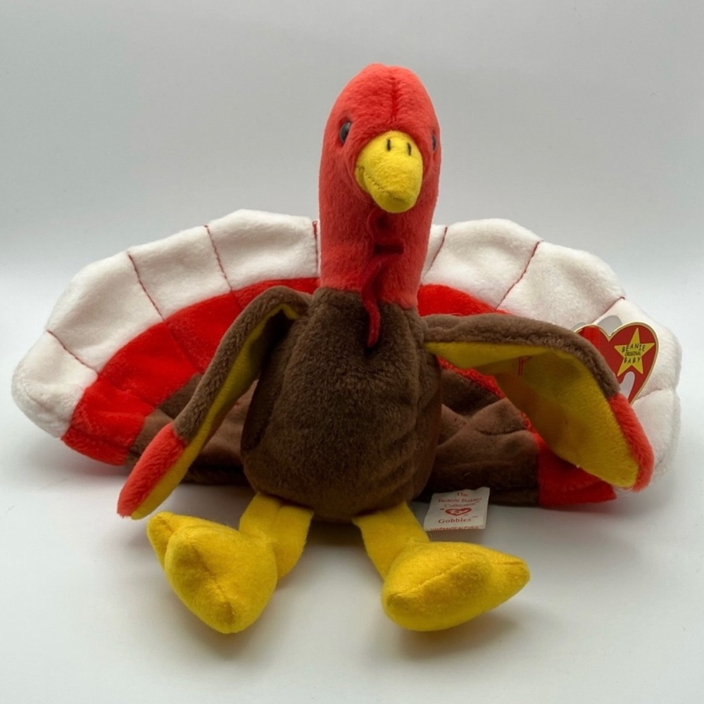 Vintage 1996 TY Beanie Babies "Gobbles" the Turkey